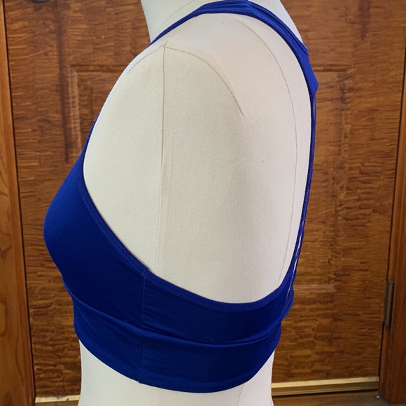Victoria’s Secret Victoria Sport | Blue Braided Middle Support Racerback Bra - Picture 3 of 10